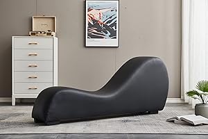 Kingway Ergonomic and Modern Tantra Chair, Tantra Chairs Support Stretching, Relaxation (Yoga-S-Black)