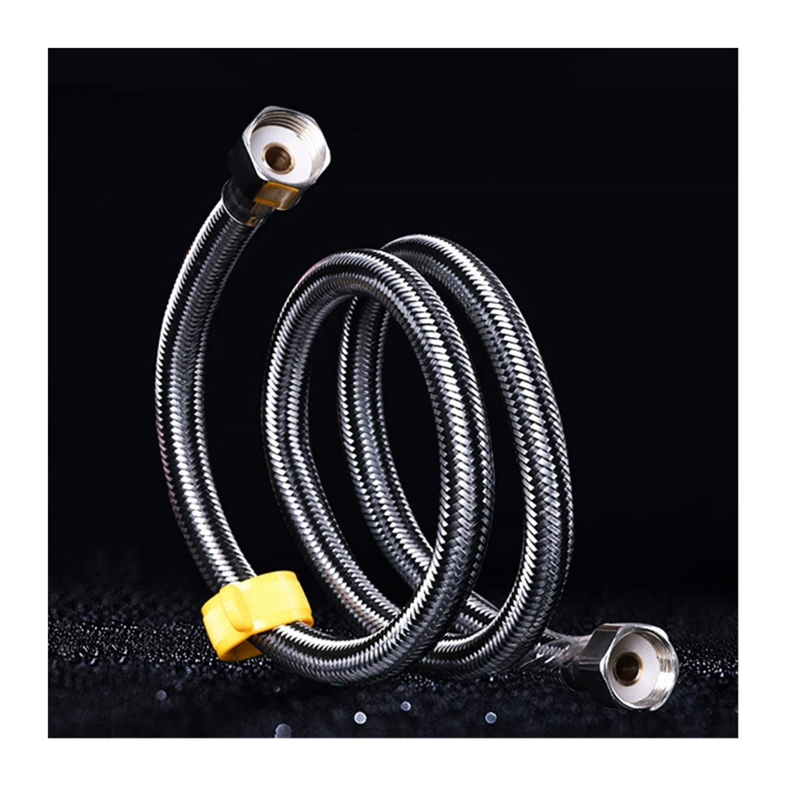 Youngran 1/2 "Idraulico in Acciaio Inossidabile Anti-Esplosione Anti-Esplosione Tubo Flessibile for Tubo Flessibile for Il Tubo for Il Bagno Kitched Rubinetto 20 cm ~ 200 cm Leisurely