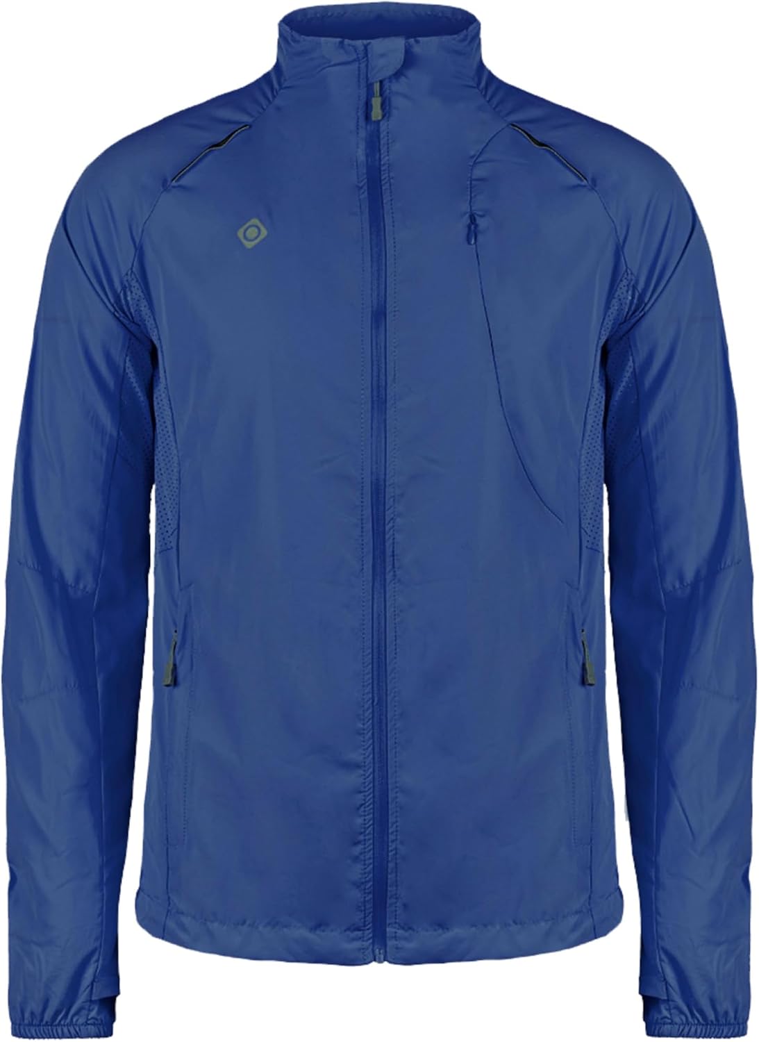 Izas Brezel Chaqueta Ligera de Hombre para Running y Trekking. Tejido AWPS, DRY y Coolspeed. Corte Ajustado y Mangas Anatómicas. Ventilación y Detalles Reflectantes
