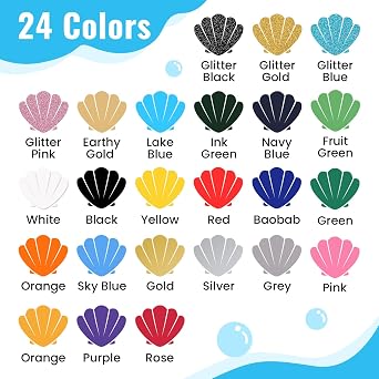 IModeur 50 Pack Heat Transfer Vinyl Sheets - (Including 4 Glitter Colors) 30.5 x 20 cm Iron on Vinyl for Silhouette Cameo, HTV Vinyl Bundle for Shirt, Clothes, Hats, Pants, Other Fabric