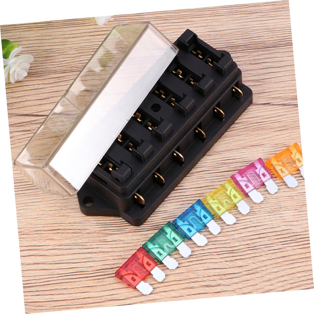 4pcs Compatible Way Automotive Fuse Block Motorcycle Car Motorcycle Car Replacement Fuse Box