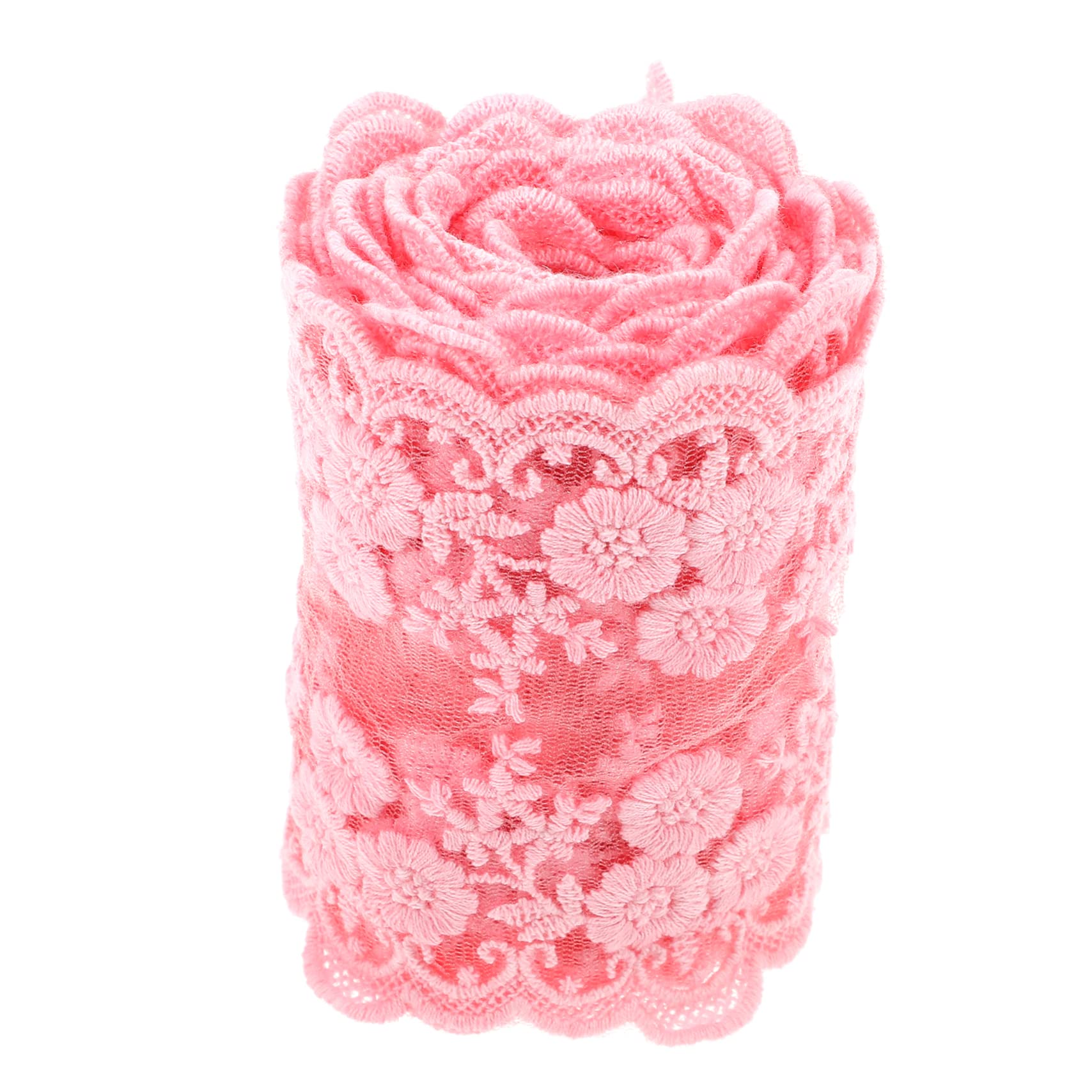 5rollos Encaje De Raso Decorativo Para Ropa y Manualidades Borde De Diseño Elegante Metros De Encaje Para Vestidos Lencería y Cortinas