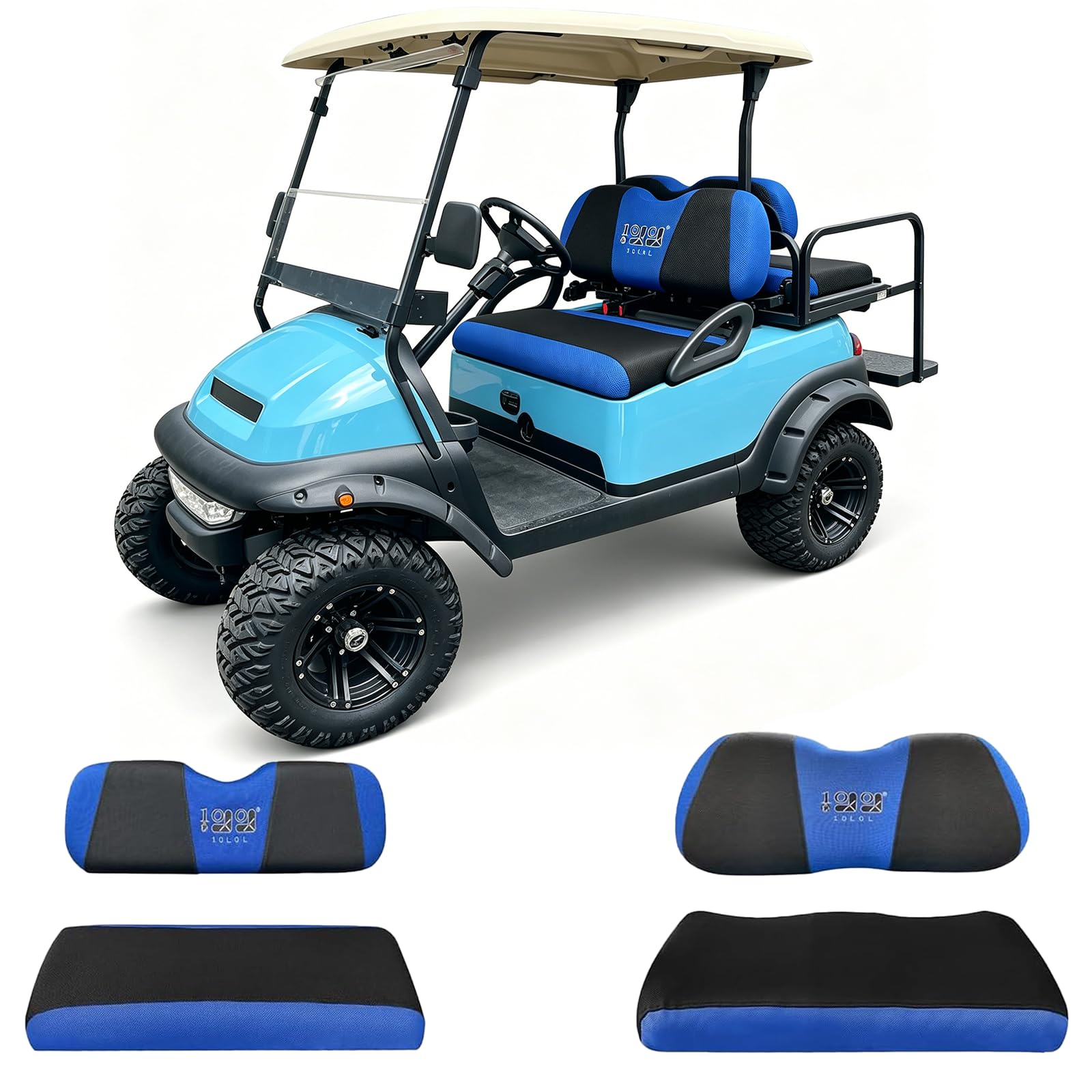 Amazon.com: 10L0L Golf Cart Front and Rear Seat Cover Set for Club