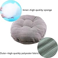 Vista 4 de HFCNMY Cojines para taburetes de bar, paquete de 2 fundas de asiento redondas acolchadas con bandas elásticas y parte inferior antideslizante