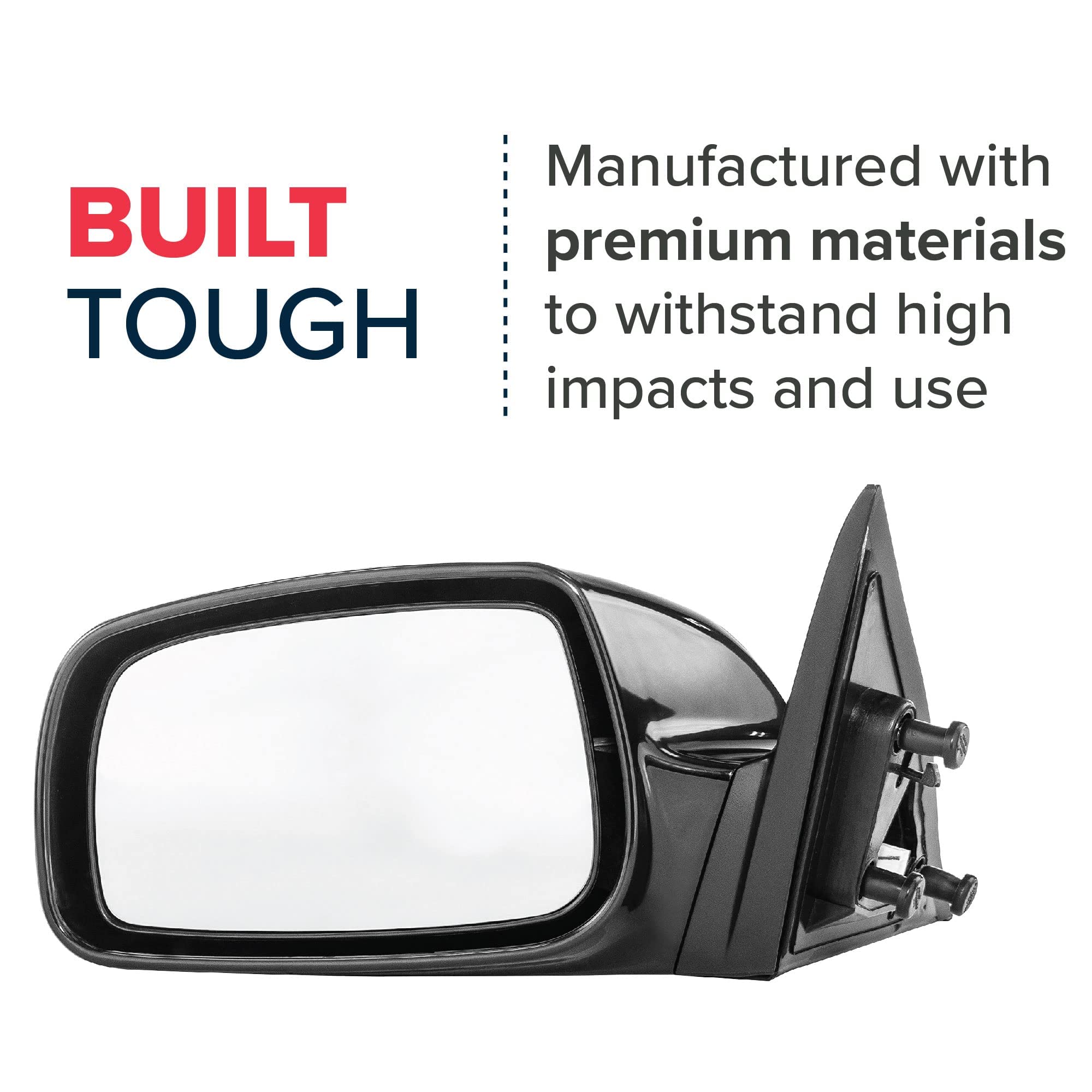 SCITOO Espejo Lateral Izquierdo Para Toyota Camry 2007-2013 Para Toyota Camry, Espejo Exterior De Repuesto Plano Cromado Con Calefacción