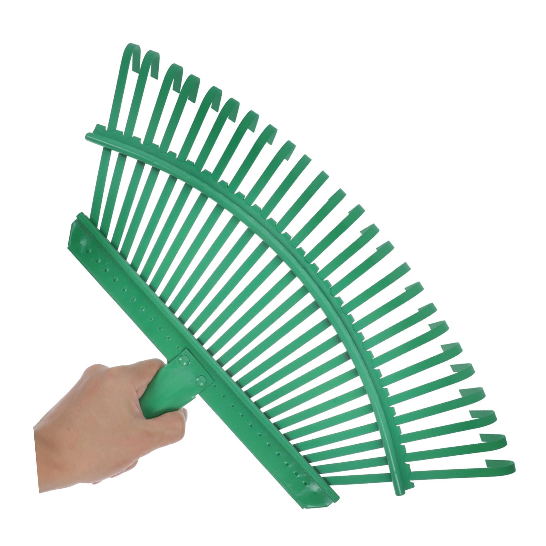 Ersatz Gartenrechenkopf aus Stahl, Leichter Laubrechen für Garten | Grünes Ausführung, Multifunktionaler Einsatz für Rasen und Laub, Geeignet für Yard Work und Gardening