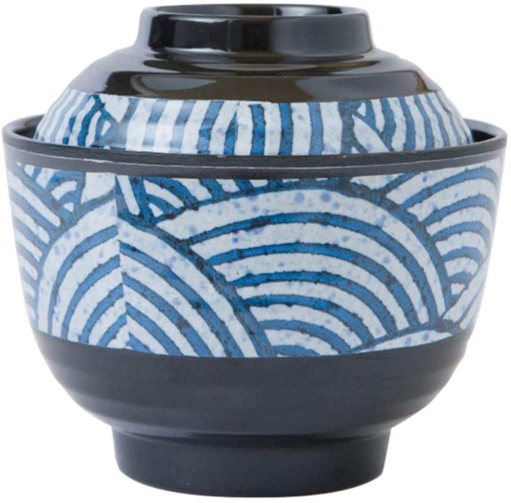 1pc Soup Bowl Ramen Bowl Japanese Style Miso with Lid Noodle Rice Miso Soup Bowls Soup Bowl