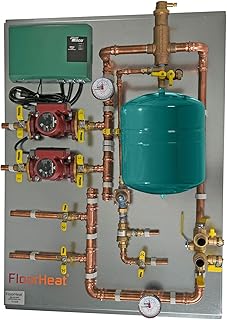 Hydronic Radiant Heat Control Panel - 2 Zone | Pre-Assembled Heating Dis...