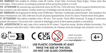Keycraft Hatching Eggs Toy - Growing Water Chick for Ages 3, Educational Discovery