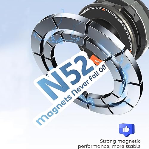 Miniatura 7 de Soporte para teléfono, soporte de teléfono para automóvil para MagSafe, soporte magnético de succión al vacío, montaje para tablero de automóvil,