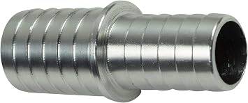 ICT Billet 5/8" to 3/4" Inch Hose Barb Splice Coupler Reducer Repair Fitting Adapter Connector Radiator Coolant Intercooler Heat Exchanger Fluid Designed & Manufactured in USA Bare Aluminum AN627-11A