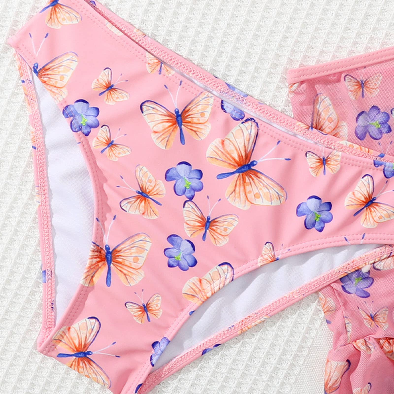 Generisch Trajes de baño para niños pequeños niños bebé niño verano mariposa impresión pantalones cortos secado rápido playa bañadores 3 piezas traje de baño ropa