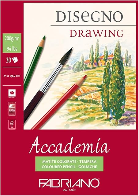 Fabriano Accademi Dess Drawing Paper A4 21 x 29.7 cm White