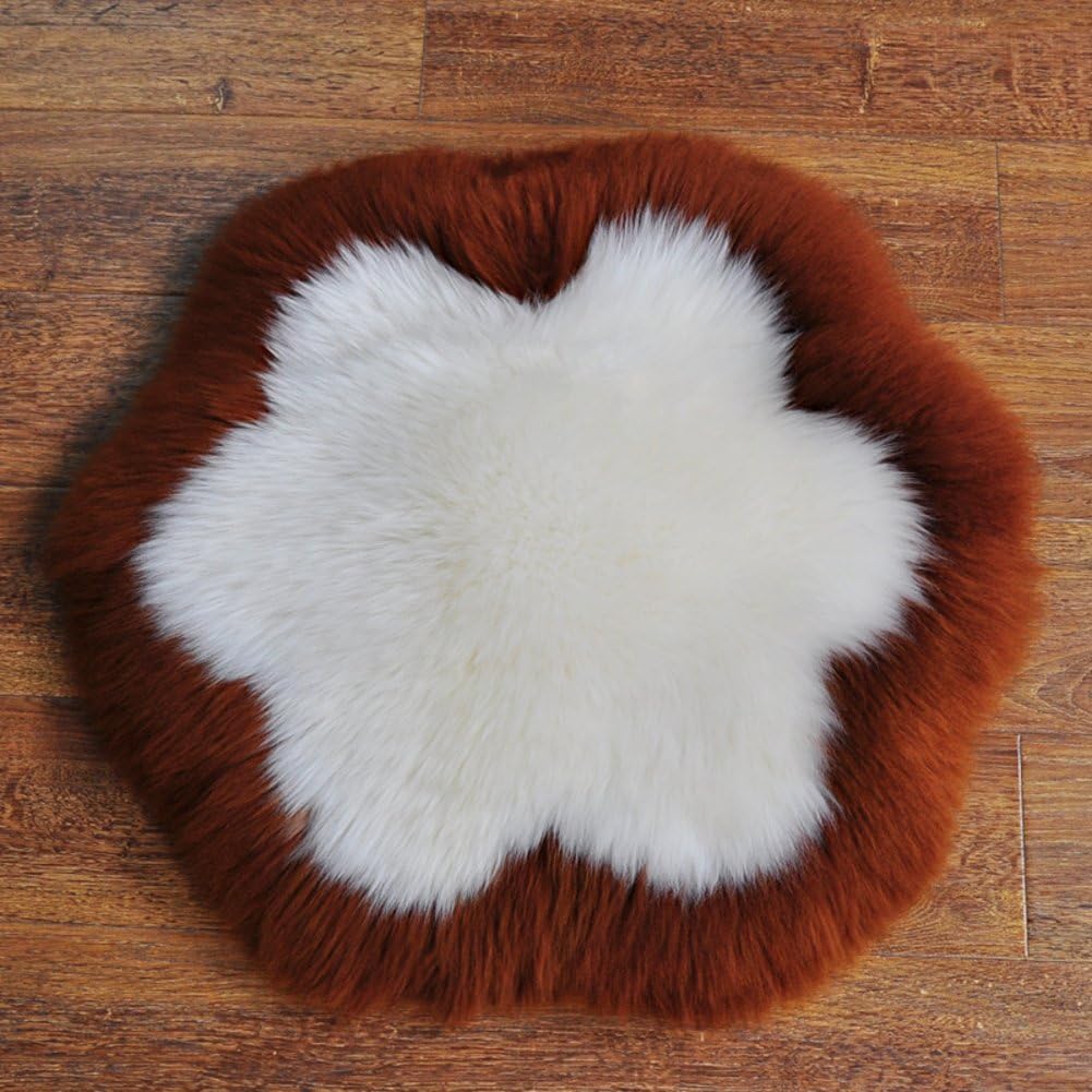 Solid color seat cushioning,Winter thickening chair cushion European style Office chair cushion Rocking chair pad Round cushion-C 55x55cm(22x22inch)