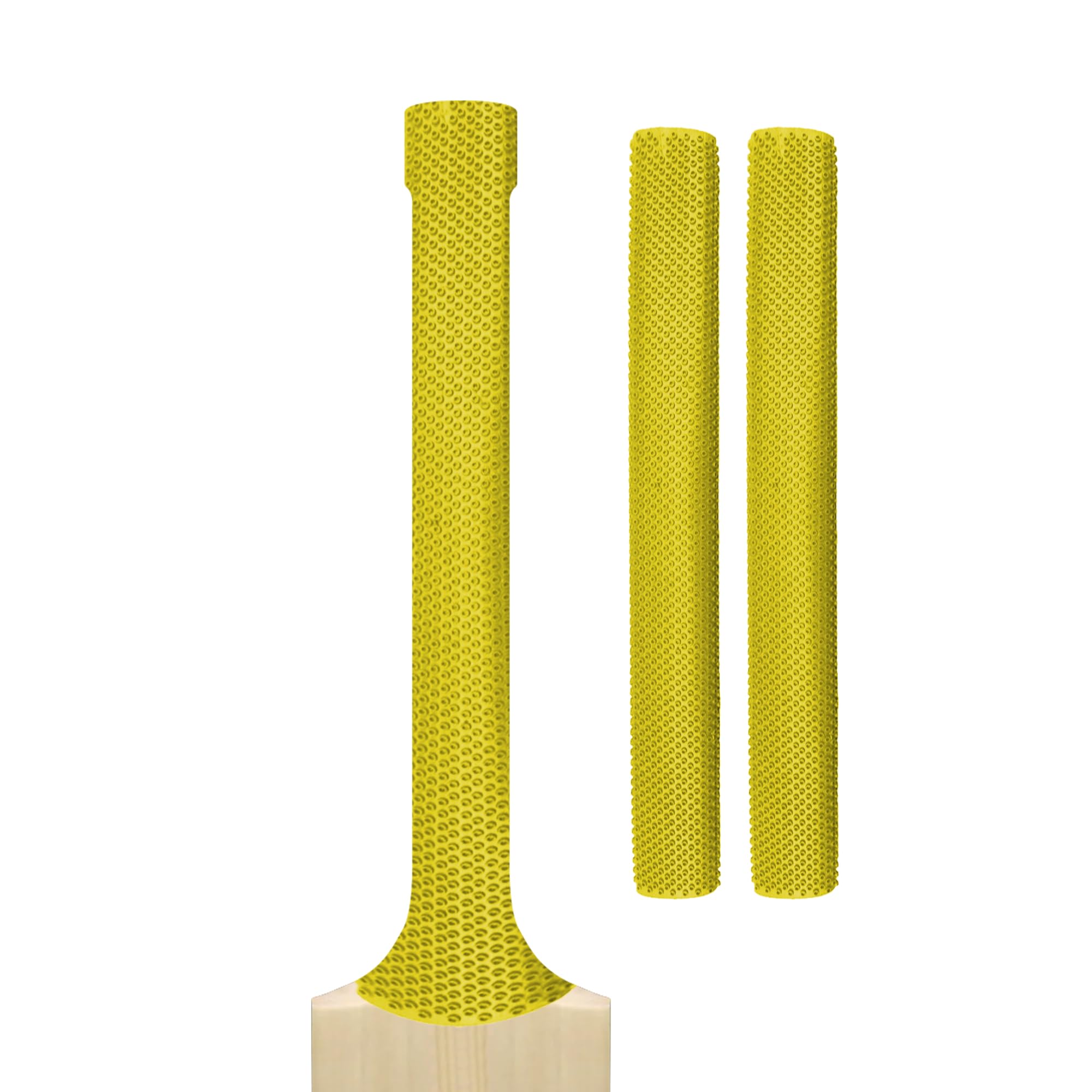 Cricket Bat Grips – Premium Rubber Cricket Bat Grip Tape for Maximum Hold & Shock Absorption | 4 Styles | Multi-Color | Pack of 2| Durable Bat Grips Cricket (2, Yellow, Octopus)
