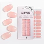 Gel Nail Strips No UV Light Needed - 34 Pcs Fully Cured Gel Nail Polish Stickers, 14+ Day Salon Quality Nail Wraps for Women, Easy Apply Toxin-Free Manicure Kit (Barcelona Blush)