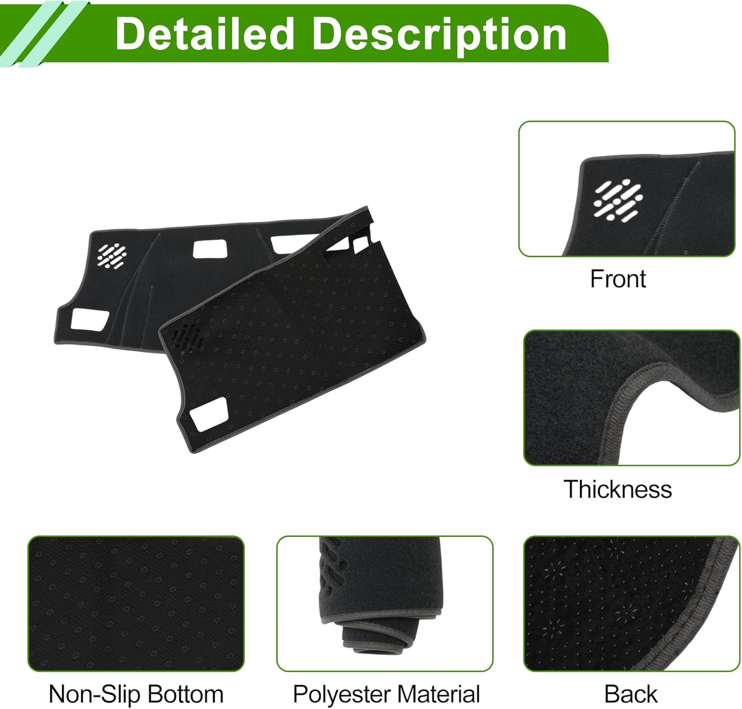 Dashboard Cover for Chevylot Colorado 2023-2026 Dash Cover Mat Carpet Center Console Dash Cover Mat Gray Anti Dust Sunshield Protector Pad 1 Pcs