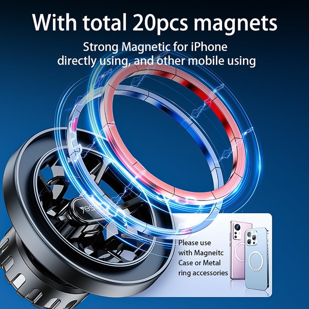 Magnetic Mount Secure & Convenient Usage Cup Holder Phone Mount for Cell Phones image 4