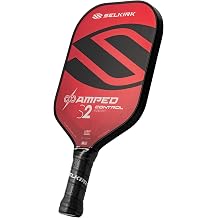 Selkirk Sport Amped Control Pickleball Paddle | Assembled in The USA | Next-Gen FiberFlex+ Face & Ultra Durable Spin Coating | 16mm X5 Core for Unrivaled Precision & Control | S2 Lightweight Red