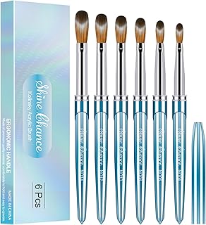 10 Engagement Party Nail Ideas That Feel Chic and Celebration Ready 15 Shine Chance 6 Pcs Acrylic Nail Brushes Set, Kolinsky Hair Nail Art Brus...