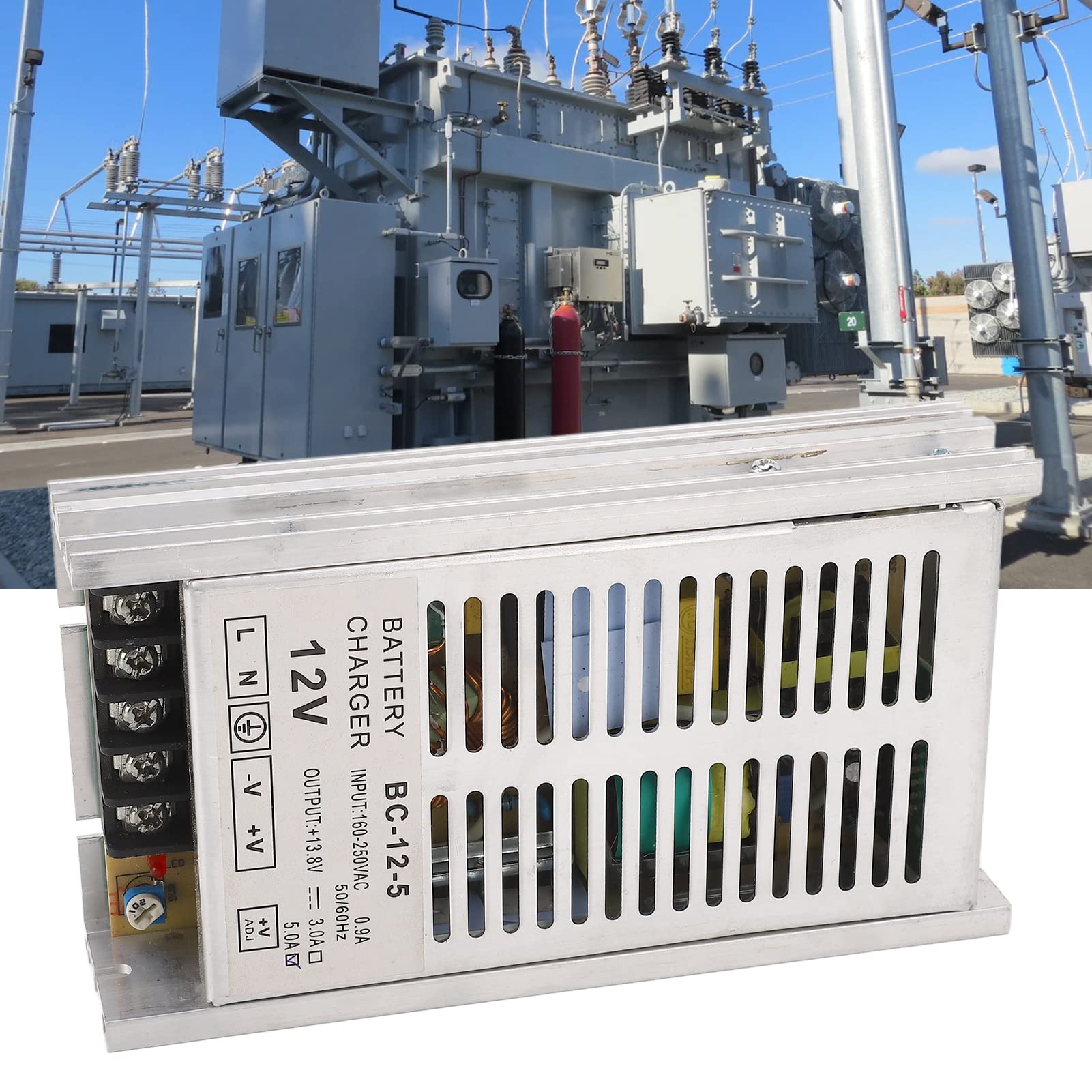 Uscita 12 V 5 A AC 160‑250 V 0 , 9 A Ingresso Generatore Caricabatterie Caricatore Automatico con Carica Flottante
