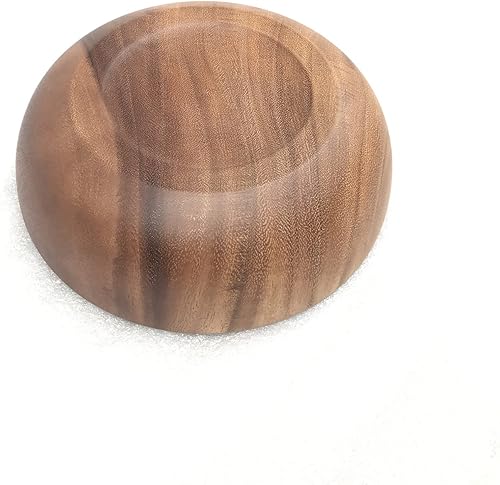 Miniatura 4 de XD MEXL Juego de ensaladera de madera de madera de 9.45 pulgadas de madera de acacia grande para servir ensalada con tenedor y cuchara, juego de