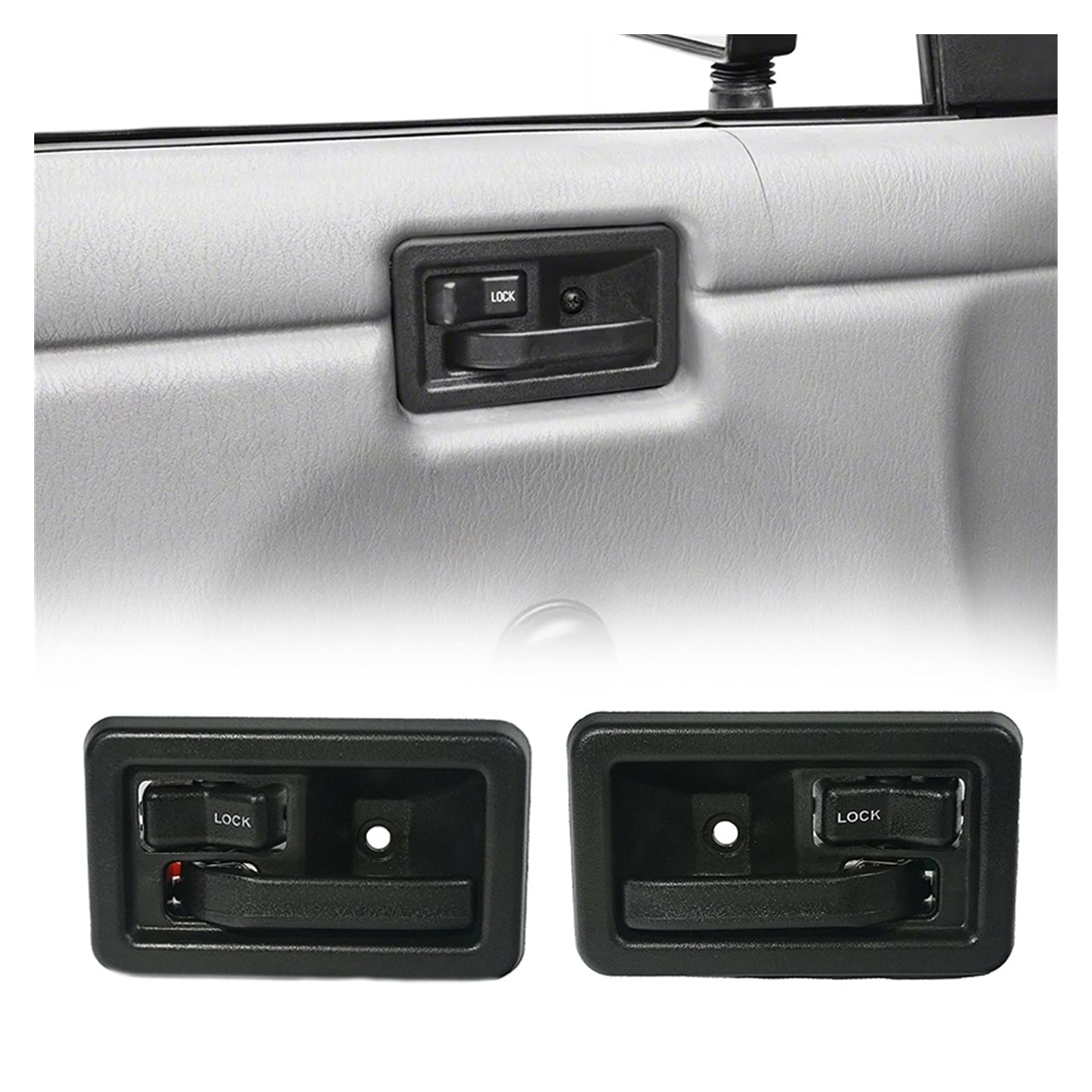Buy JUROU Inside Door Handles Interior Pair Left Right Fit For 1987