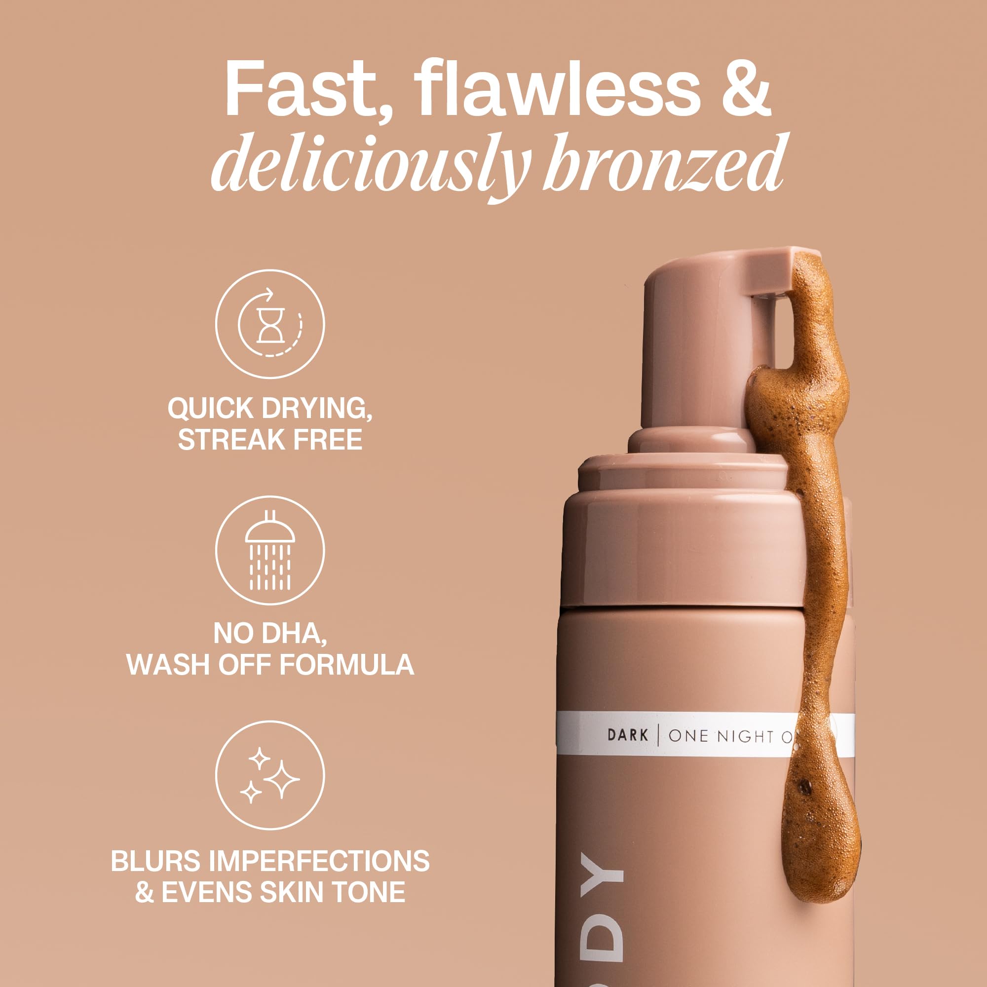 Bali Body Instant Tan Mousse Wash-Off Bronzing Body Makeup 200ml