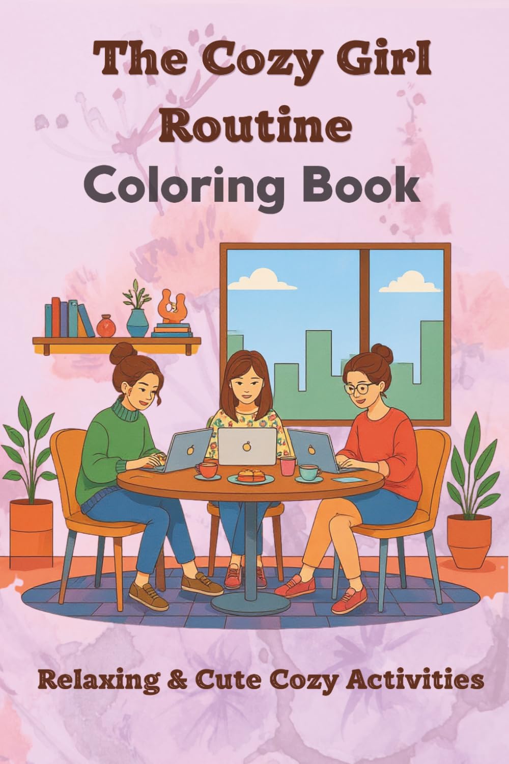 The Cozy Girl Routine Coloring Book: Adorable Kawaii Daily Habits and Activities – Relaxing Scenes for Teens and adults, Self-Care, Calm and Cute Moments.
