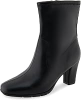 Aerosoles Women's Cinnamon Mid-Calf Boots - Memory Foam Comfort, Stretch Upper, Block Heel for All-Day Wear