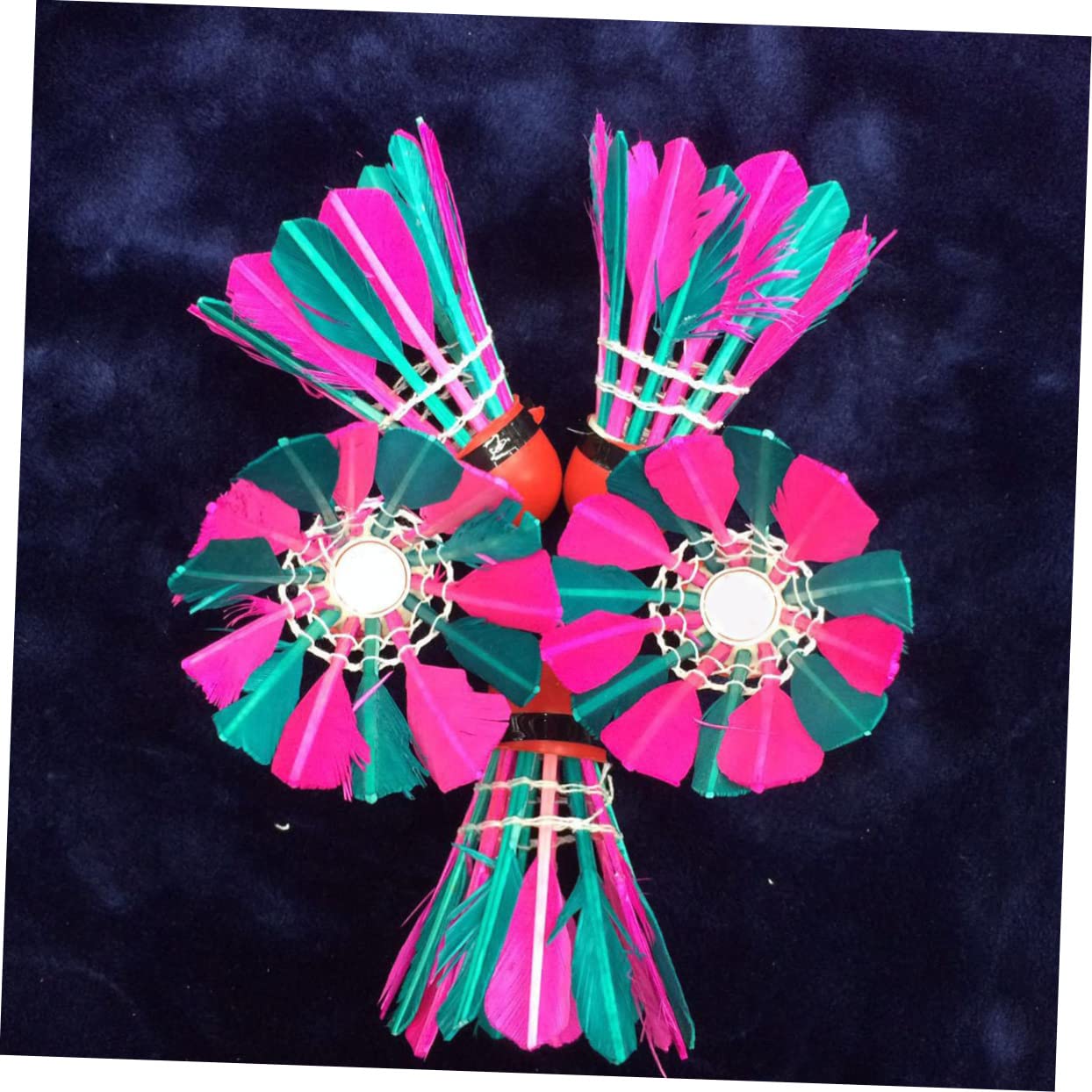 Yardwe Leggero Kidle Badminton Tappi Sughero Colorato