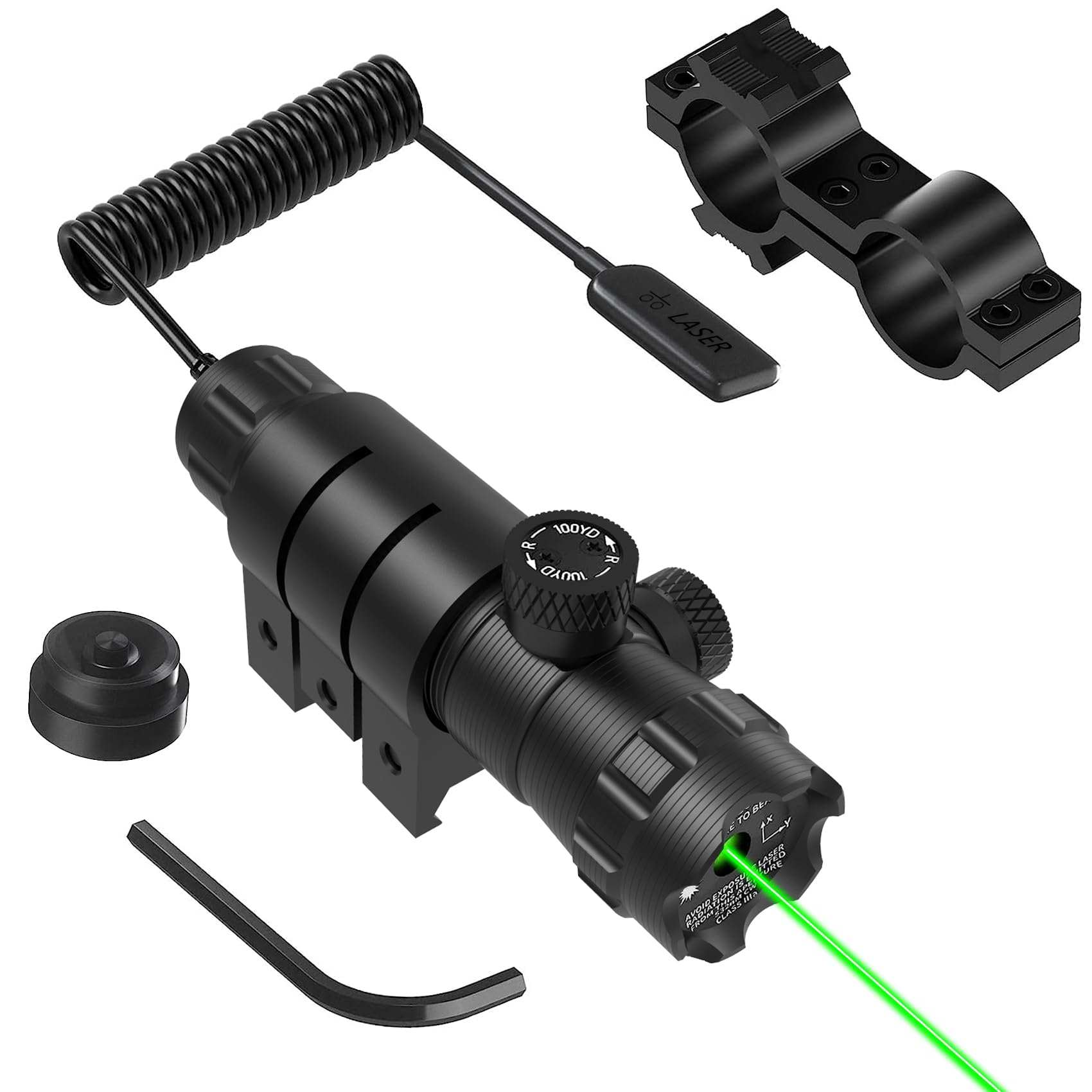 Buy UUQ Hunting Airsoft Lasers Grade Green Laser for with 20mm