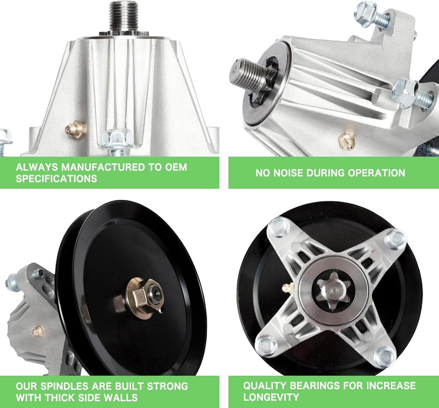 918-04822 Spindle Assembly Fit for 42" Deck Cub Cadet/MTD/Troy-Bilt RZT-42 LTX1040 LTX1042 Mower Includes (2) 918-04822 Spindle (2) 756-04129B Pulley (1) 754-04060 Belt