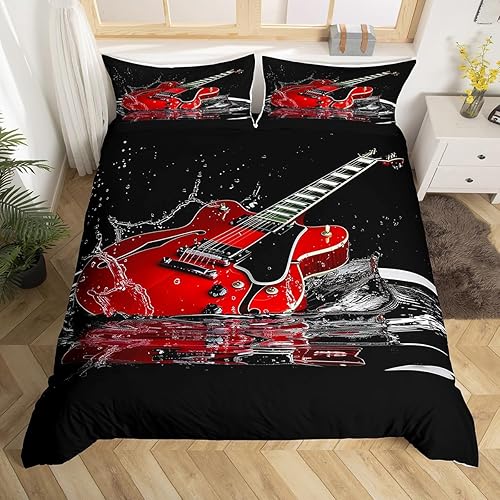 Miniatura 18 de Erosebridal Juego de funda de edredón náutica, tamaño Queen, diseño retro de velero, para niños, adolescentes, niños, funda de edredón con temática