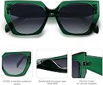 SOJOS Retro Square Cateye Polarized Lunettes de soleil Femmes Trendy Outsize Designer Shades SJ2205