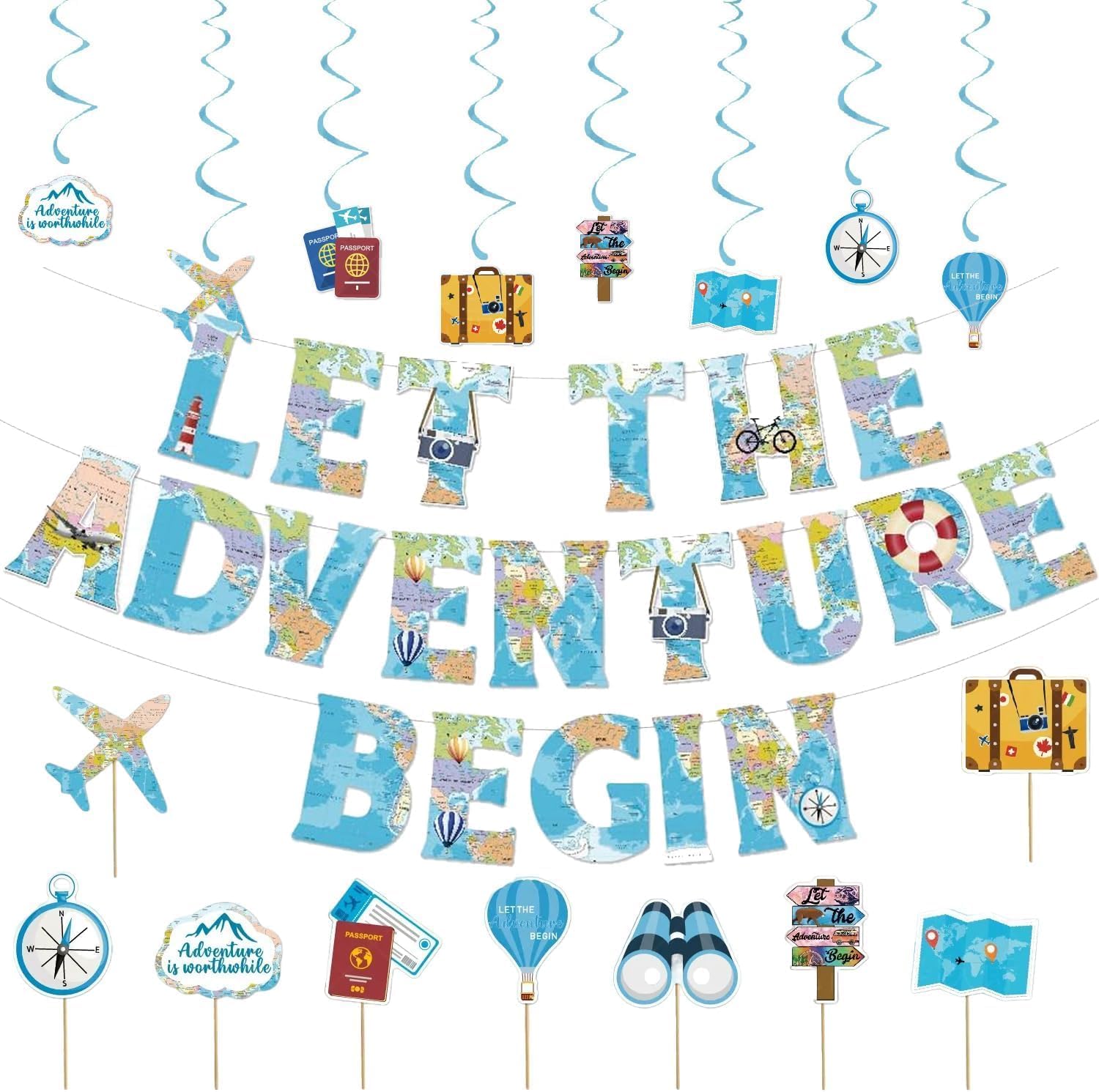 Bon Voyage Photo Booth Oggett d scena per feste, Andare va, Andare