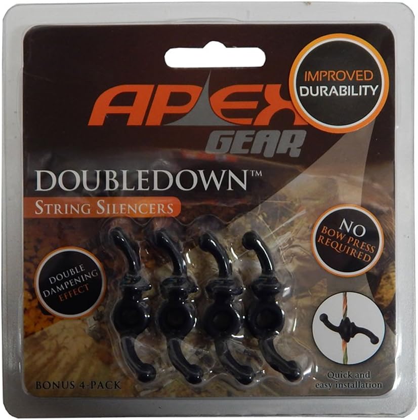 APEX Gear Doubledown String Silencer 4-Pack Black