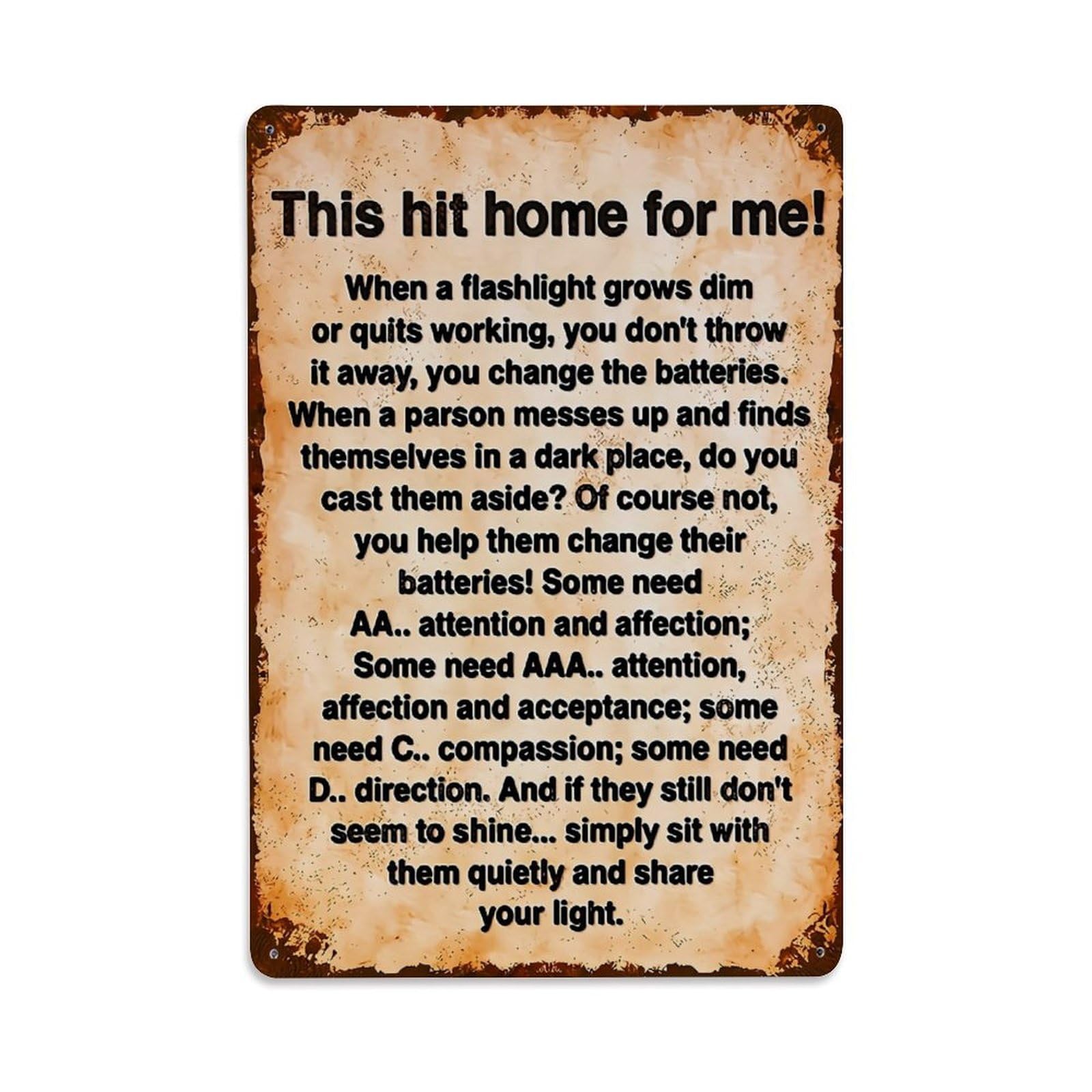 Jdyaojiesheng Vintage This Hit Home For Me Tin Sign Retro Metal Wall Decor Metal Poster, Home Bar Garage Farmhouse Cafe Wall Art Decoration 8X12inches