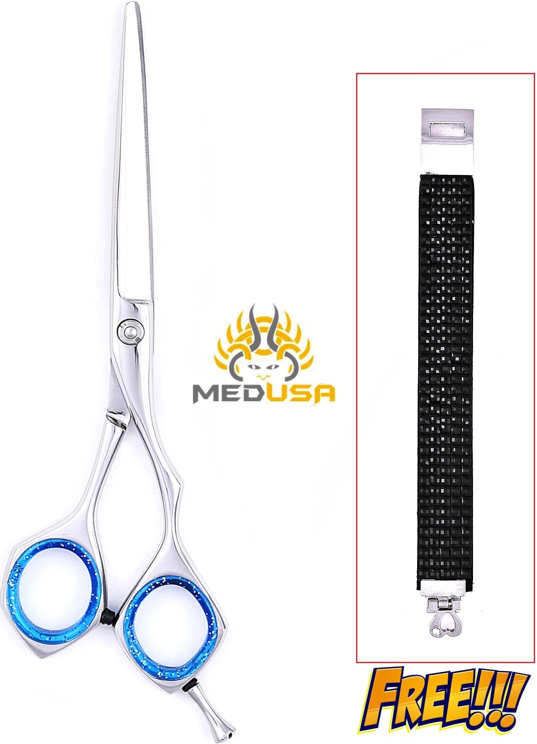 Professional Slim Model Polish Japanese Stainless Steel Barber Razor Edge Hair Cutting Shear Scissor (7")