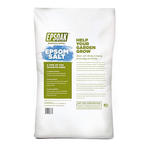 Miniatura 2 de Epsoak Epsom Salt - Bolsa resellable a granel de 18 libras de grado agrícola Epsom Salt para jardinería y cuidado del césped