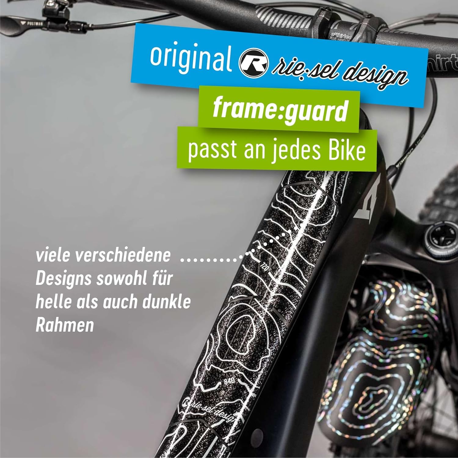 Riesel Design - Frame:Guard - stylische Fahrrad Schutzfolie für den Rahmen
