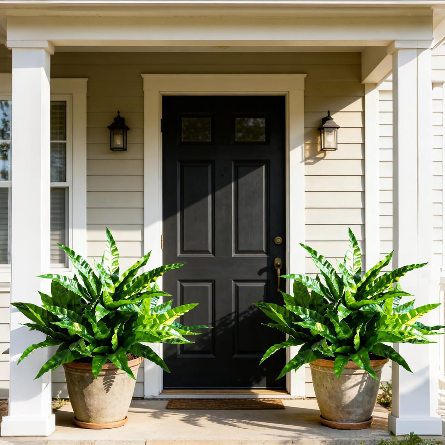 8Pcs Fake Plants for Outdoors