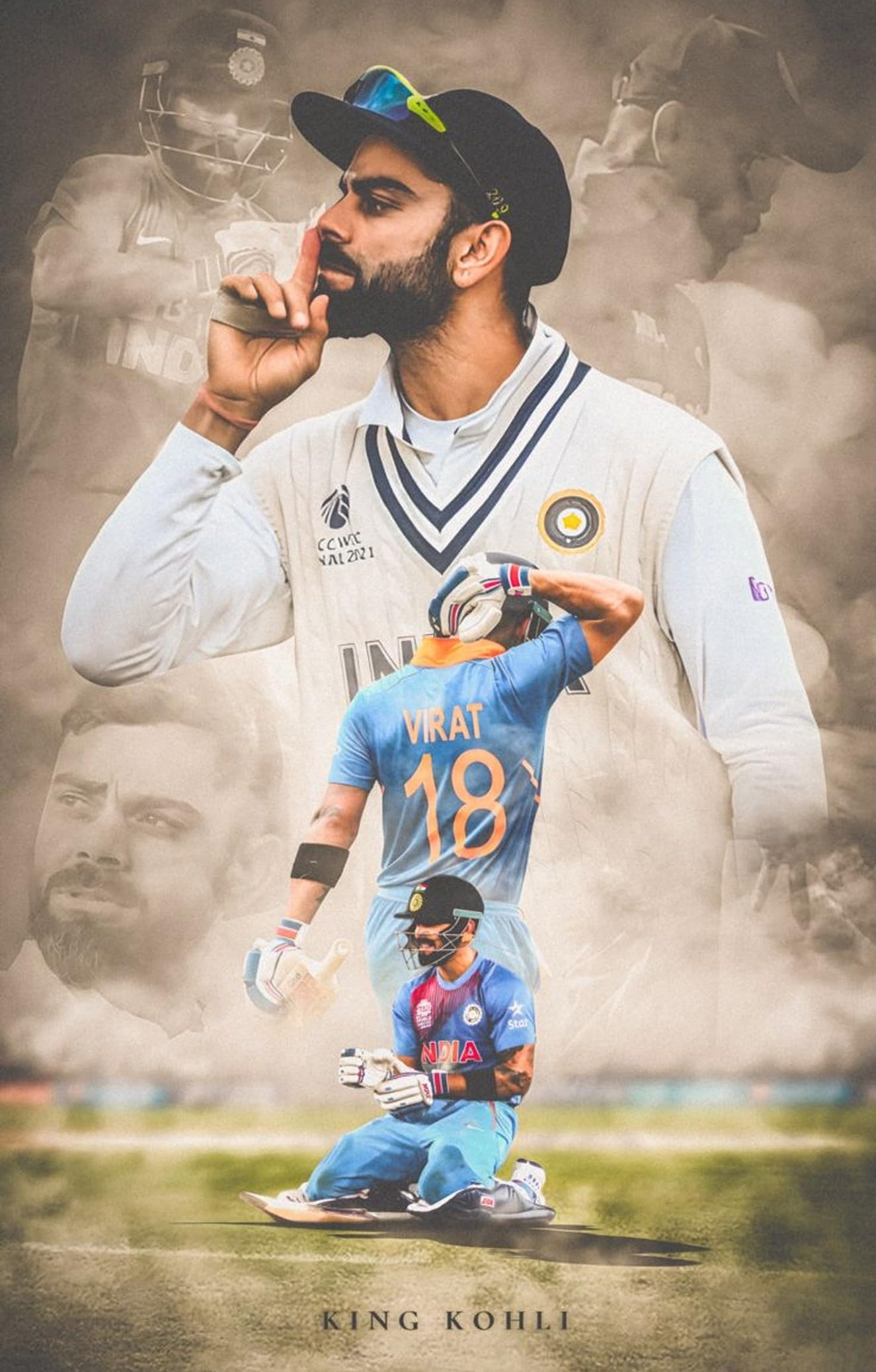 Virat Kohli Flexible Fridge Magnet, King Kohli Theme, 86x54mm-image-16