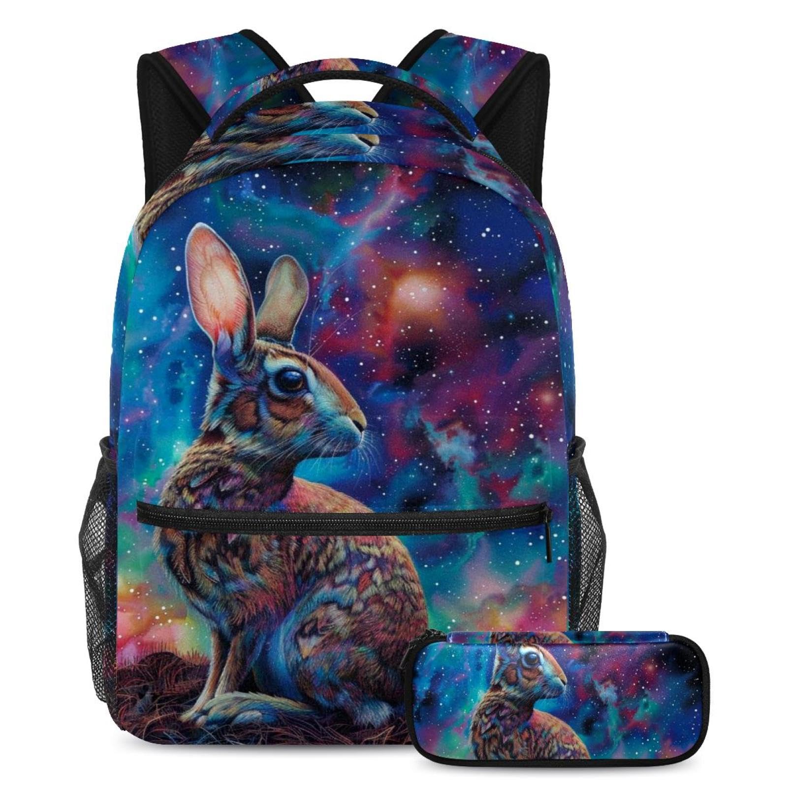 Sac à dos lapin étoilé coloré ergonomique contre le mal de dos