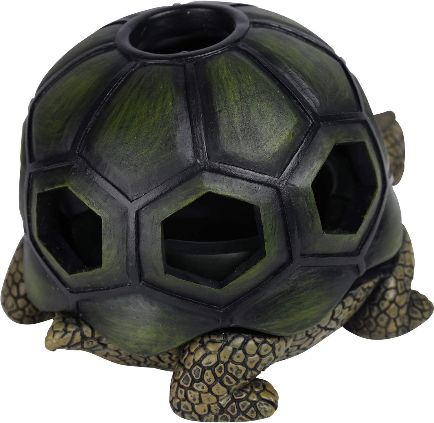 Crаzу Dеаlѕ KiwiKols Large Turtle Ashtray - Cigar Use - Dark Green Resin - Discrete Decoration - Smoker Enthusiast - Cigarettes - Smokeless & Windproof - Outdoor Patio Ashtray