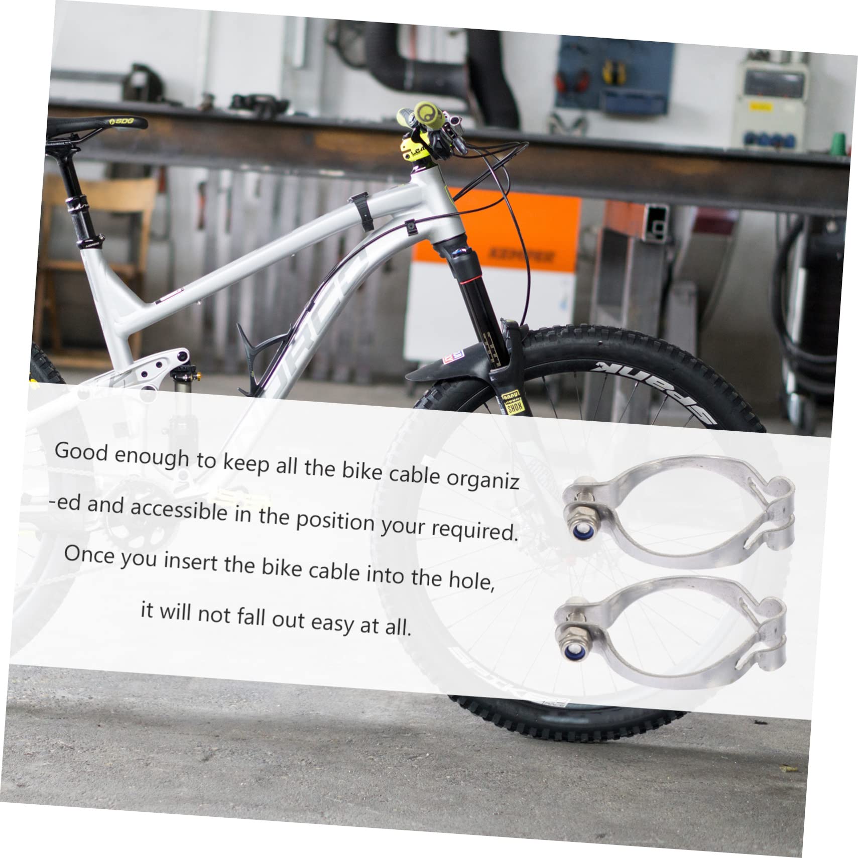 ERINGOGO 10 Pezzi Morsetti Per Cavi Freno E Cambio Bici, Supporti Leggeri In Plastica Per Telaio