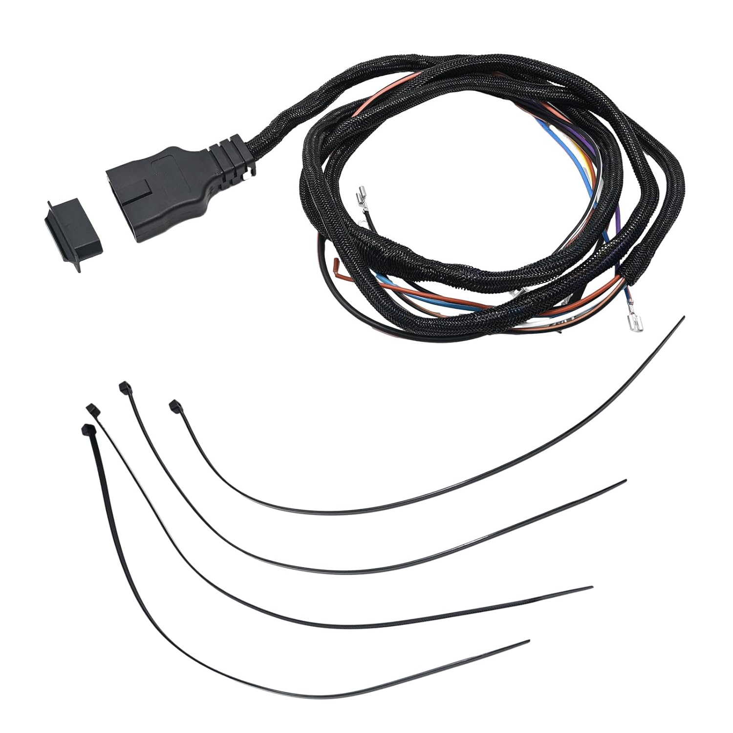 26377 11 Pin Plow Side Light Wiring Harness with 3 Plug with Dust Cover 26347 Replacement for Western SnowEx Plows Replacement for Western Fisher Blizzard Replace# 26377 26347