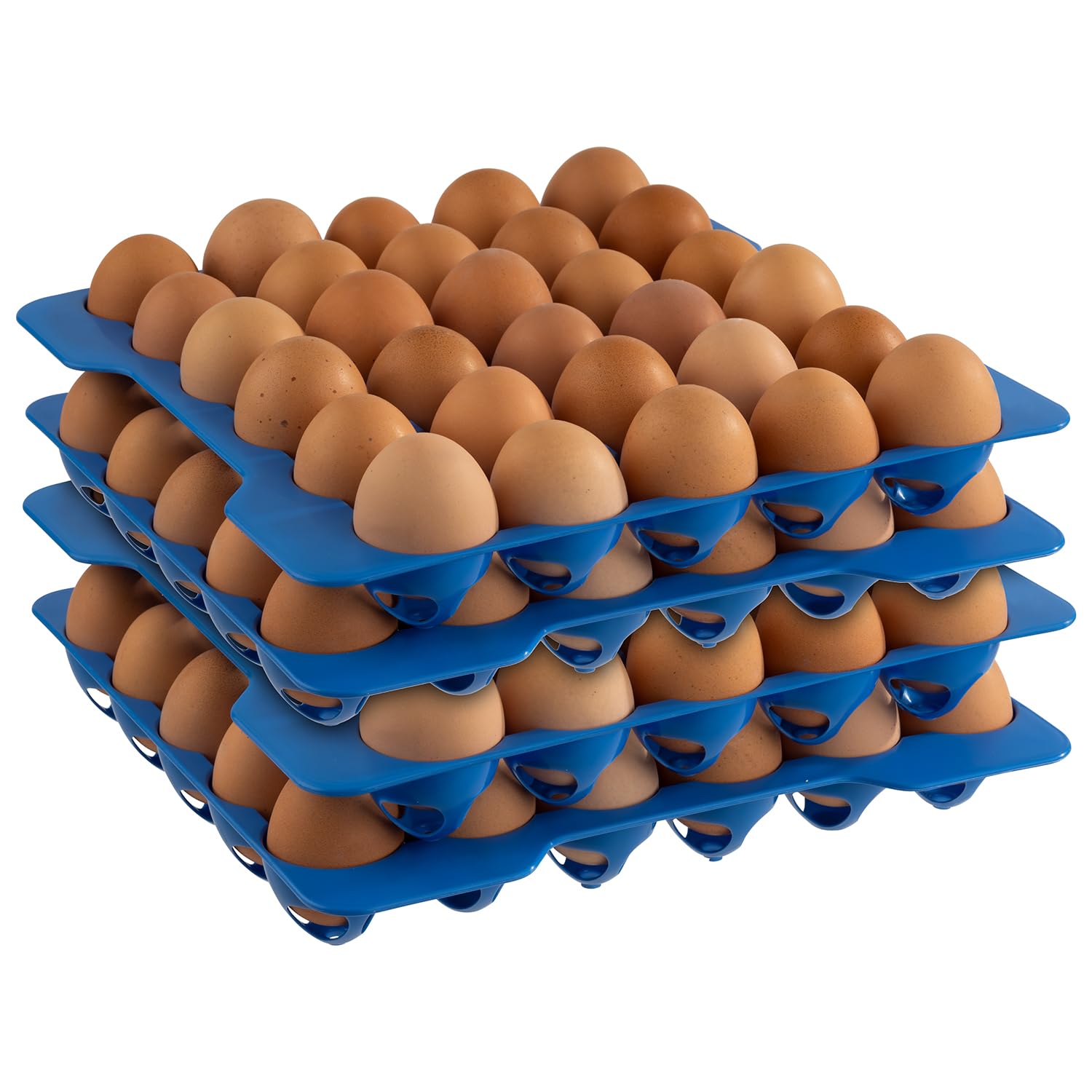APS 10 Lagen zu Eier-Box, Aufbewahrung für Eier, je Lage á 30 Eier, 28,5 x 28,5 cm, 6,5 cm Höhe Gewerbe, Industrie & Wissenschaft