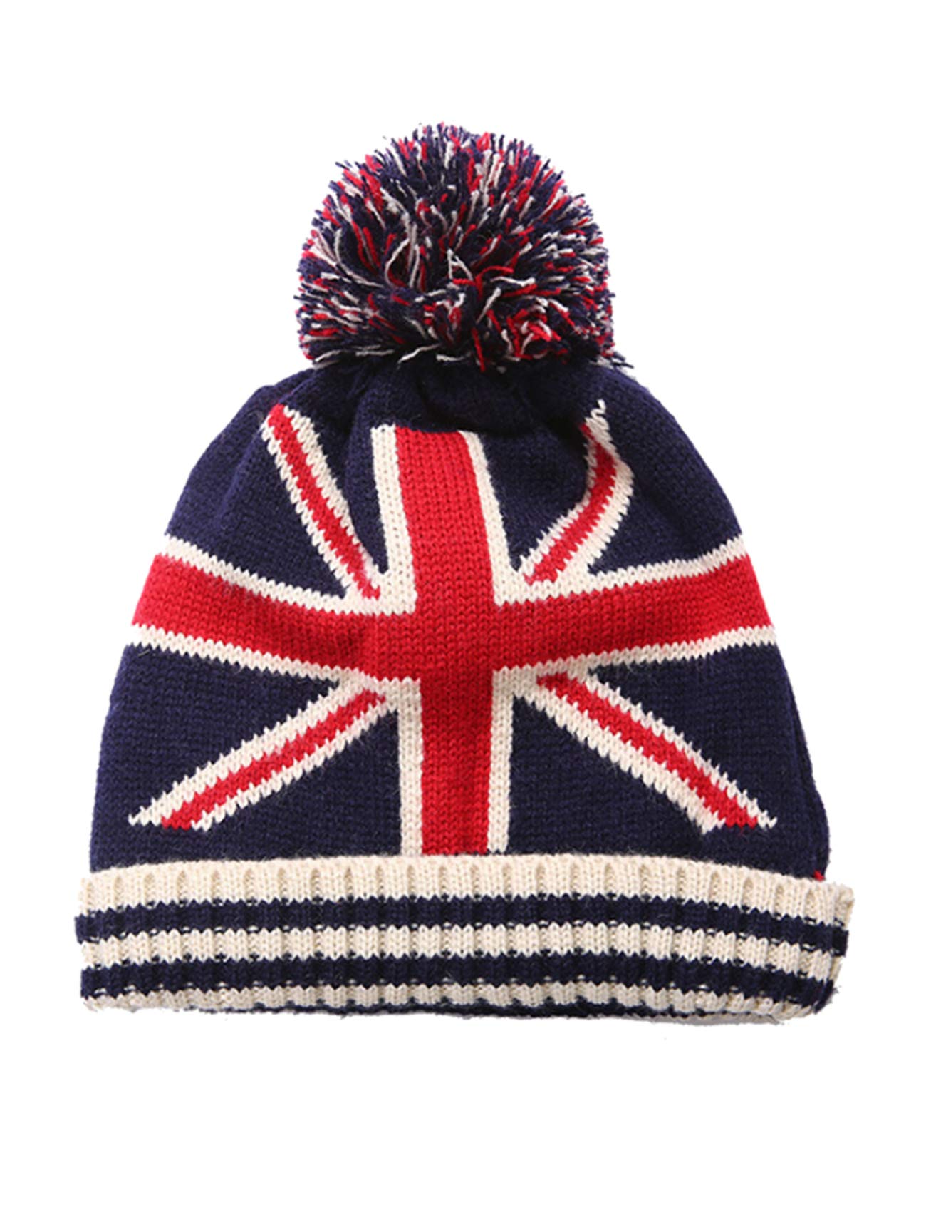 BaixnsjWomen's Cable Knitted Warm Winter Pom Wooly Cap