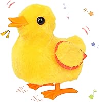 Vista 33 de Hopearl - Pollo caminante, mascota, gallo, pollito, juguete de peluche interactivo electrónico, granja, animales animados, regalos para niños